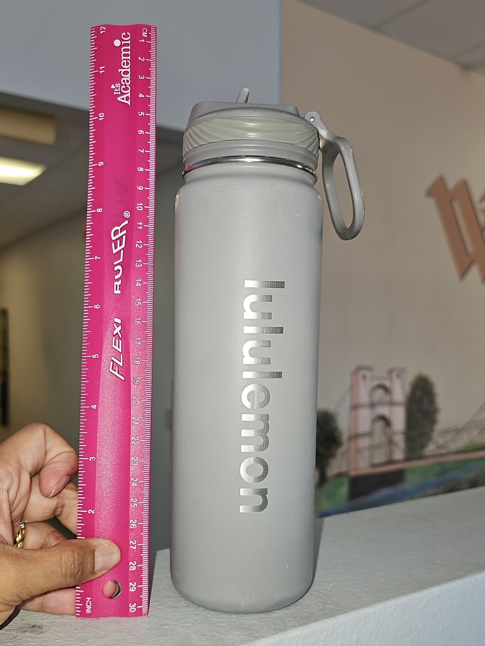Lululemon Gray Insulated Water Bottle by Lululemon